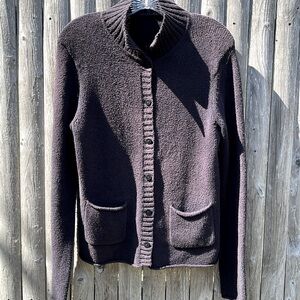 Eileen Fisher Navy Cardigan Size M